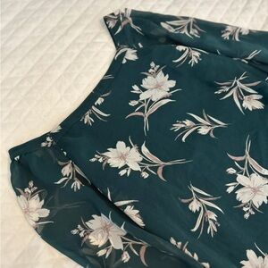 Papermoon Teal Floral Blouse